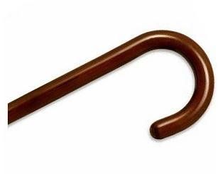wooden walking Cane   This traditional walking cane can be used in either right or left hand. This cane is also known as hospital cane. It is made in solid wood, weight capacity 250 pounds, height 36 37 inches. Health & Personal Care