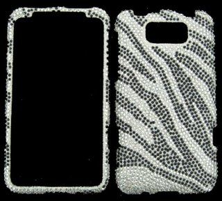 For Htc Titan X310e Silver Waves Crystal Stones Case Accessories Cell Phones & Accessories