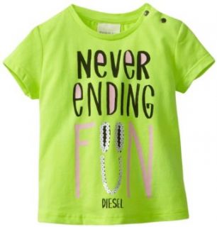 Diesel Baby Girls Infant Trafiob Short Sleeve Never Ending Fun Tee Shirt Clothing