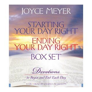 Starting Your Day Right/Ending Your Day Right Box Set Devotions to Begin and End Each Day Joyce Meyer, Sandra McCollom 9781600240959 Books