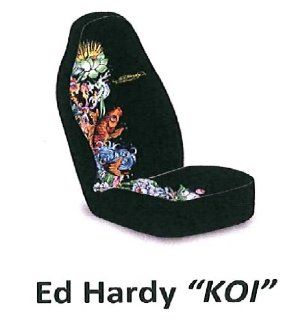 Ed Hardy KOI Fish Seat Cover 1 PC Automotive
