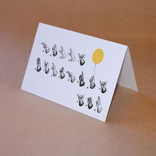 'delivered by hand' happy birthday card by rsb designs
