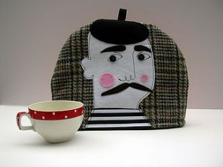 gentleman tea cosy by hand made by samantha stas