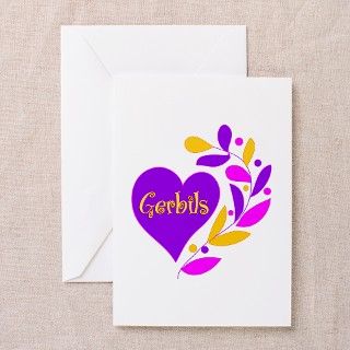 Gerbil Heart Greeting Cards (Pk of 10) by GiftMart