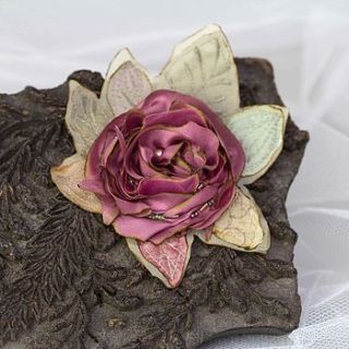 burnt silk rose by ewa morawski textiles