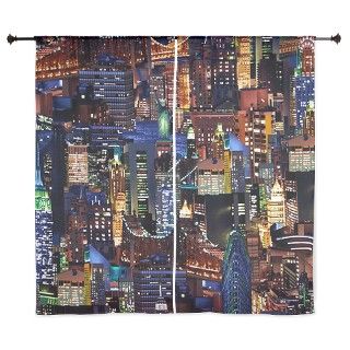 New York Skyline Collage Curtains by giftsforyourex