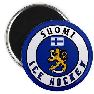 FI Finland Suomi Hockey Leijonat Magnet by qdshop