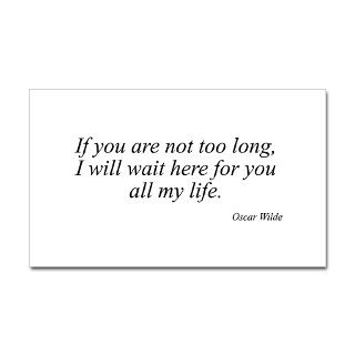 Oscar Wilde quote 22 Rectangle Decal by greatgiftidea