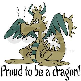 Proud to be a dragon Round Sticker by celebrationtees