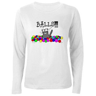 Womens BALLS Long Sleeve T Shirt by twolumps