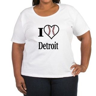 I Love Baseball Detroit T Shirt by stupidspree