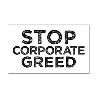 Stop Corporate Greed Decal by politeeque