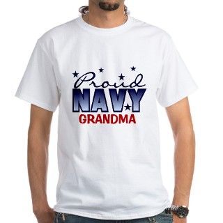 Proud Navy Grandma Shirt by peacockcards