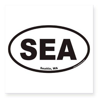 Seattle SEA Euro Oval Sticker Sticker by Admin_CP1436