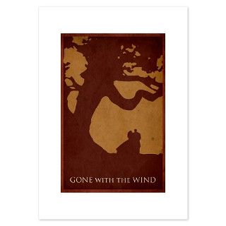 Gone with the Wind Minimalist Poster Design Invitations by wheemovie
