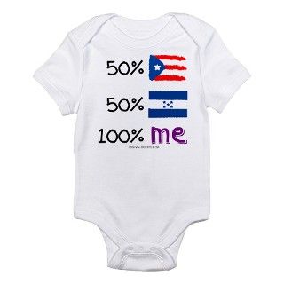 Puerto Rico/Honduras Flag Design Infant Creeper by soupertees