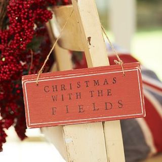 personalised christmas sign by abigail bryans designs