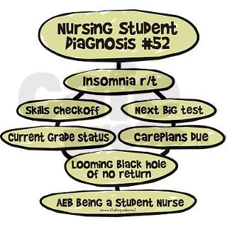 Student Nurse Diagnosis 52 Rectangle Decal by studiogumbo