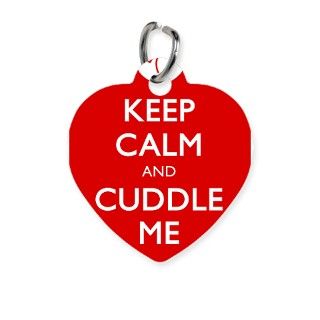 Keep Calm and Cuddle Me Pet Tag by VintageForties