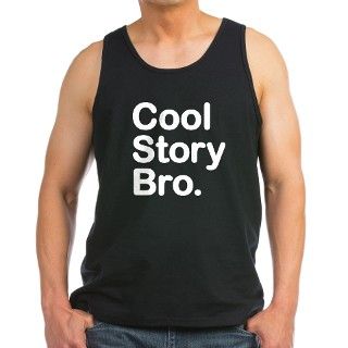 Cool Story Bro Mens Dark Tank Top by the_gift_corner