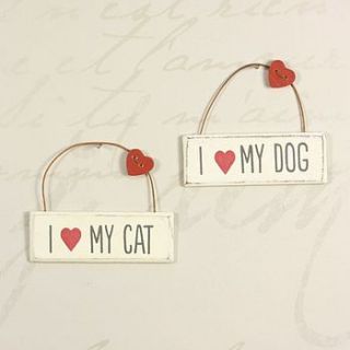 i love my… little hanging sign by lisa angel homeware and gifts