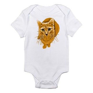 Orange Cat Infant Bodysuit by trendyteeshirts