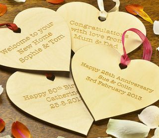 personalised keepsake celebration heart by artcuts