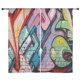 Cool Graffiti Art Curtains by giftsforyourex