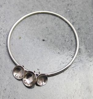 personalised family pod bangle by posh totty designs boutique