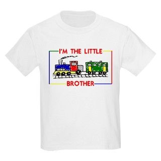 Little Brother Train T Shirt by thekidscorner