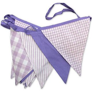 shades of lilac cotton bunting by the cotton bunting company