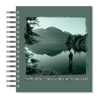 ECOeverywhere Weekend Fishing Picture Photo Album, 18 Pages, Holds 72 Photos, 7.75 x 8.75 Inches, Multicolored (PA14251)  Wirebound Notebooks 