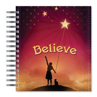 ECOeverywhere Believe Sunset Picture Photo Album, 18 Pages, Holds 72 Photos, 7.75 x 8.75 Inches, Multicolored (PA18085)  Wirebound Notebooks 