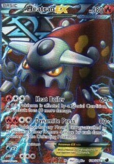 Heatran  EX Full Art Ultra Rare 111/116 Pokemon Plasma Freeze Single Trading Card 