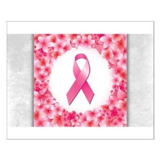 Small Poster Cancer Pink Ribbon Flower  Prints  