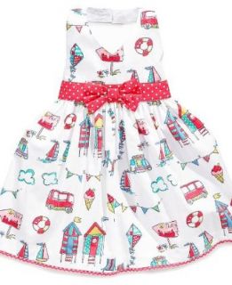 Blueberi Boulevard Girls Dress, Little Girls Beach Halter Dress, White, Size 2T Infant And Toddler Dresses Clothing