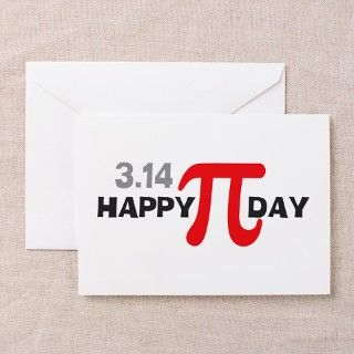Happy Pi Day Greeting Cards (Pk of 10) by trendyboutique