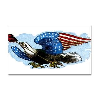 Vintage USA Patriotic American Eagle Flag Decal by listing store 9579303