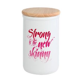 Strong is the New Skinny   Script Flour Container by Admin_CP26990