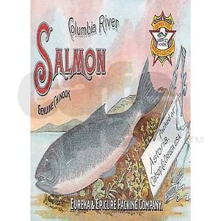Vintage Salmon Label 84 Curtains by dillardsmugshop