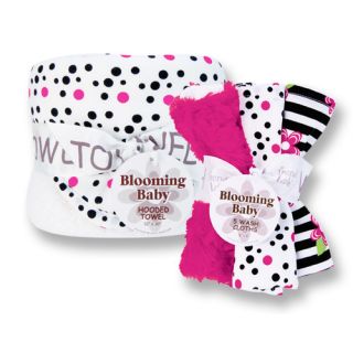 Trend Lab Zahara Hooded Towel and Wash Cloth Bouquet Set