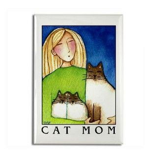 CAT MOM No. 7Refrigerator Magnet by susanfaye