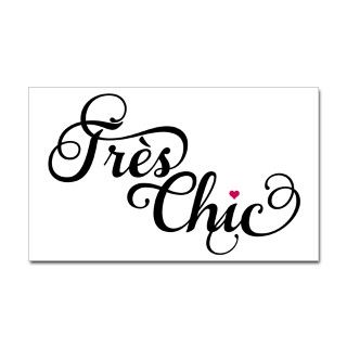 Très chic, French word art, text design Decal by listing store 75147373