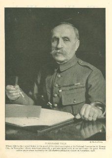 1921 Print General Ferdinand Foch  