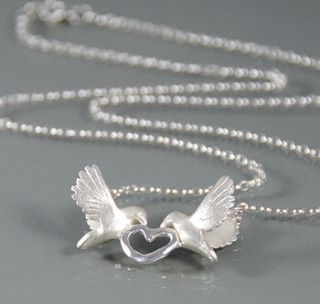 silver love dove necklace by alice stewart