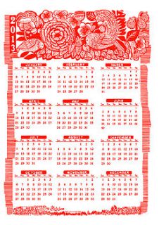 2013 one page calendar by anja jane