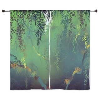 Jungle Flowers 60 Curtains by magnumsvarietyhomedecor