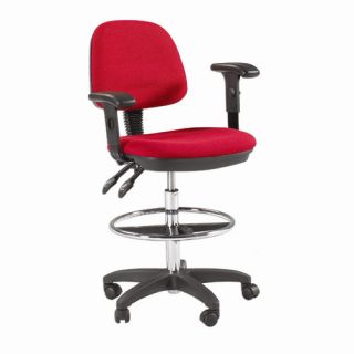 Height Adjustable Drafting Seating with Task Arm