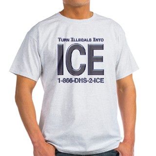 TURN ILLEGALS INTO ICE   Ash Grey T Shirt by jestdesigns