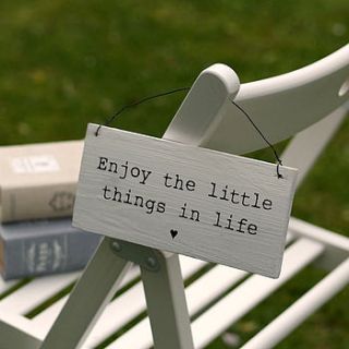 enjoy the little things in life wooden sign by this is pretty